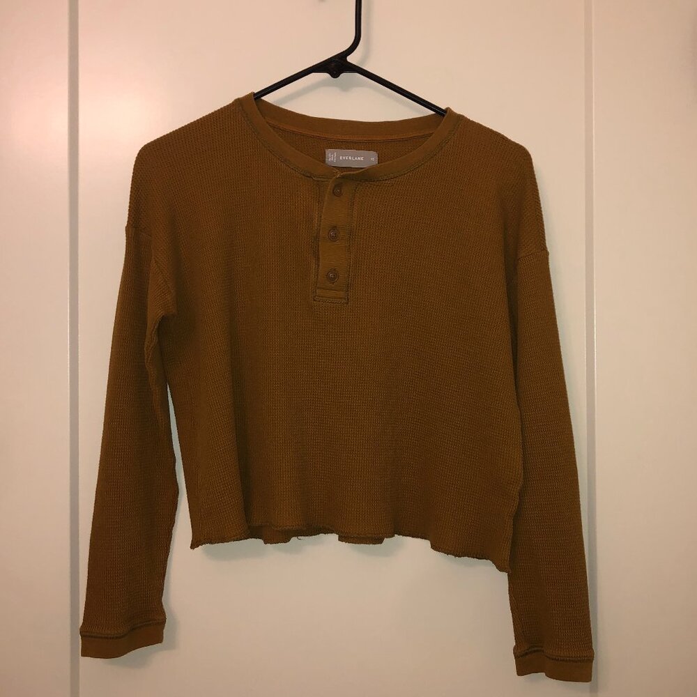 Everlane Long Sleeve Waffle Tee - xs